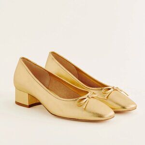 Reformation Terry Ballet Pump - Vintage Gold